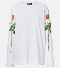 Simone Rocha Printed cotton jersey T-shirt