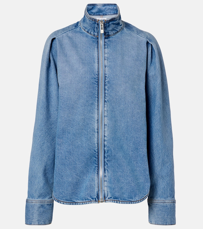 Alaia Denim blouson jacket