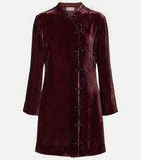 Rixo Delphina velvet minidress