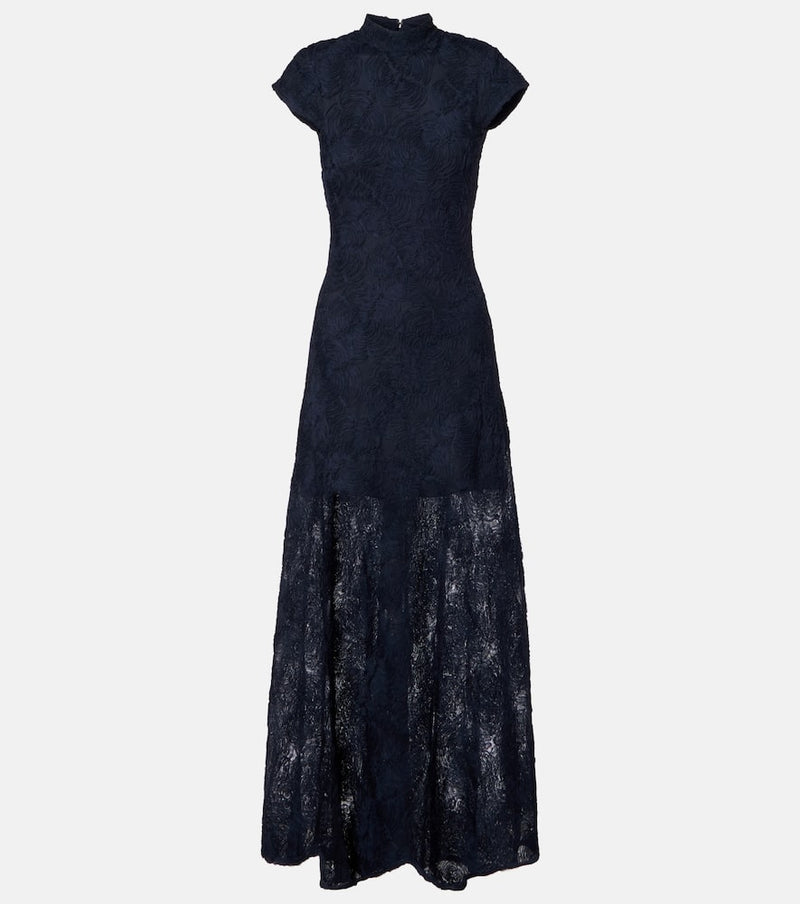 Rotate Floral mesh gown