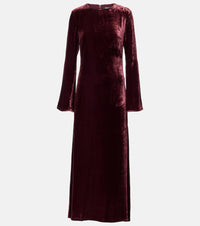 Rotate Velvet maxi dress