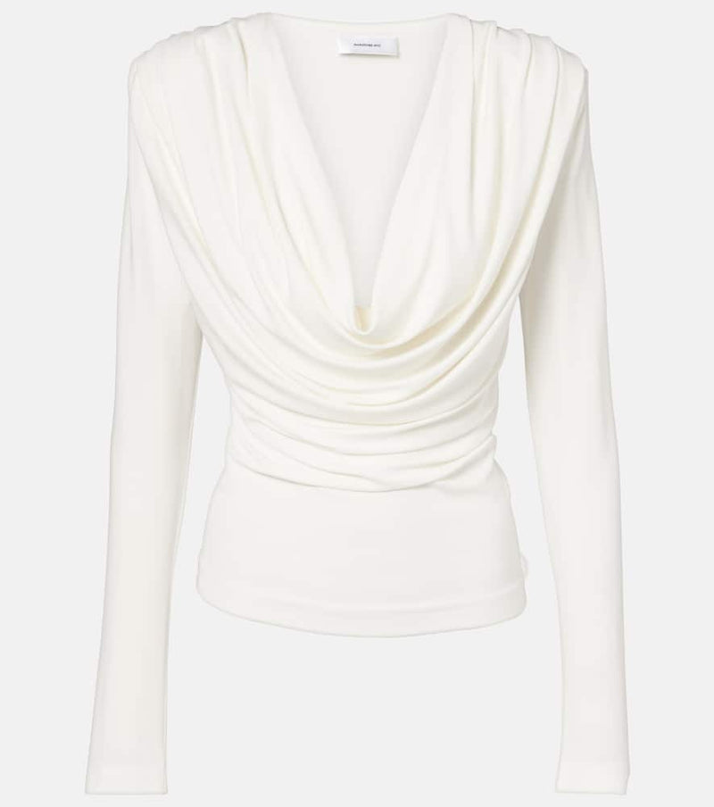 Wardrobe.Nyc Wardrobe. Nyc Draped Jersey Top White