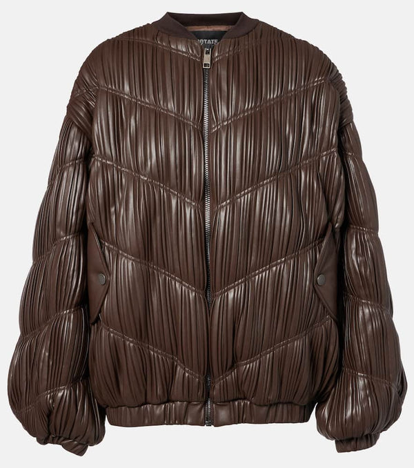 Rotate Pleated bomber jacket
