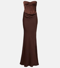 Rotate Satin bustier gown