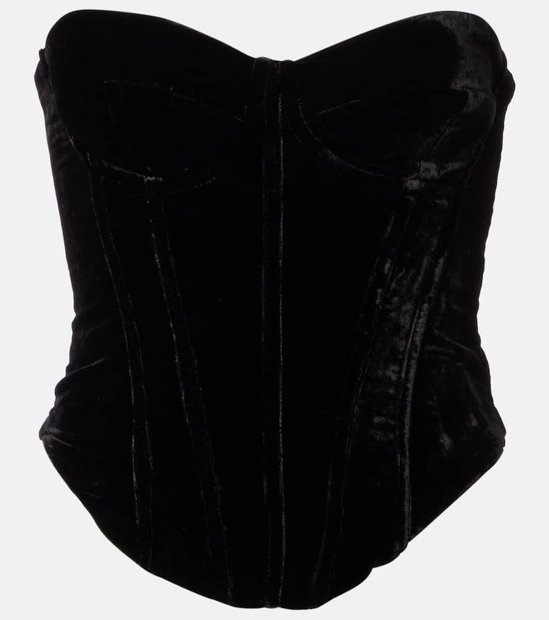 Rotate Velvet bustier