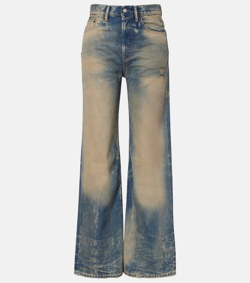 Acne Studios 2021 high-rise wide-leg jeans