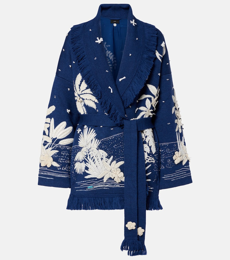 Alanui Postcard From Paradise wool cardigan