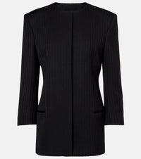 Calvin Klein Collection Ribbed-knit wool blazer