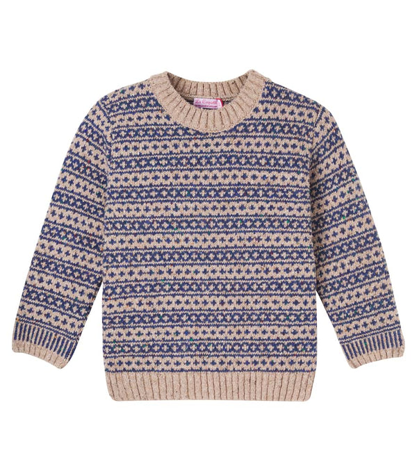 La Coqueta Austen Fair Isle wool-blend sweater