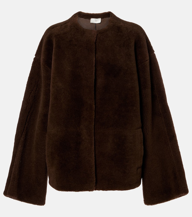The Row Valorin shearling jacket