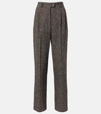 The Row Virgil silk-blend tweed wide-leg pants