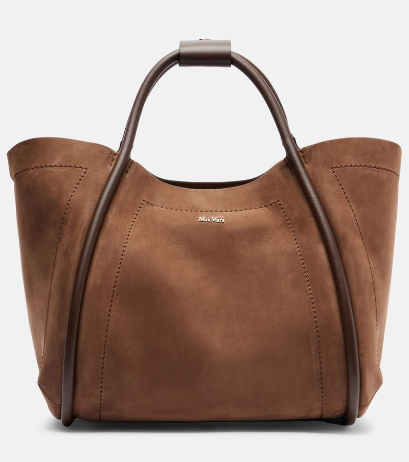 Max Mara Marine Small suede tote bag