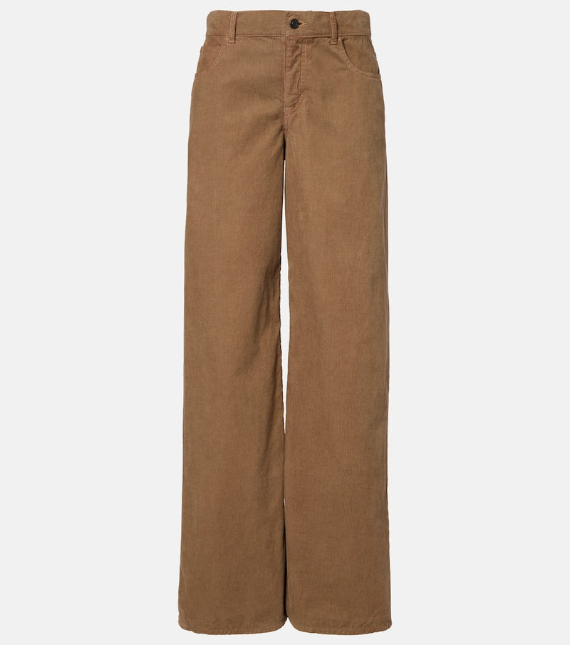 The Row Eglitta low-rise corduroy wide-leg pants