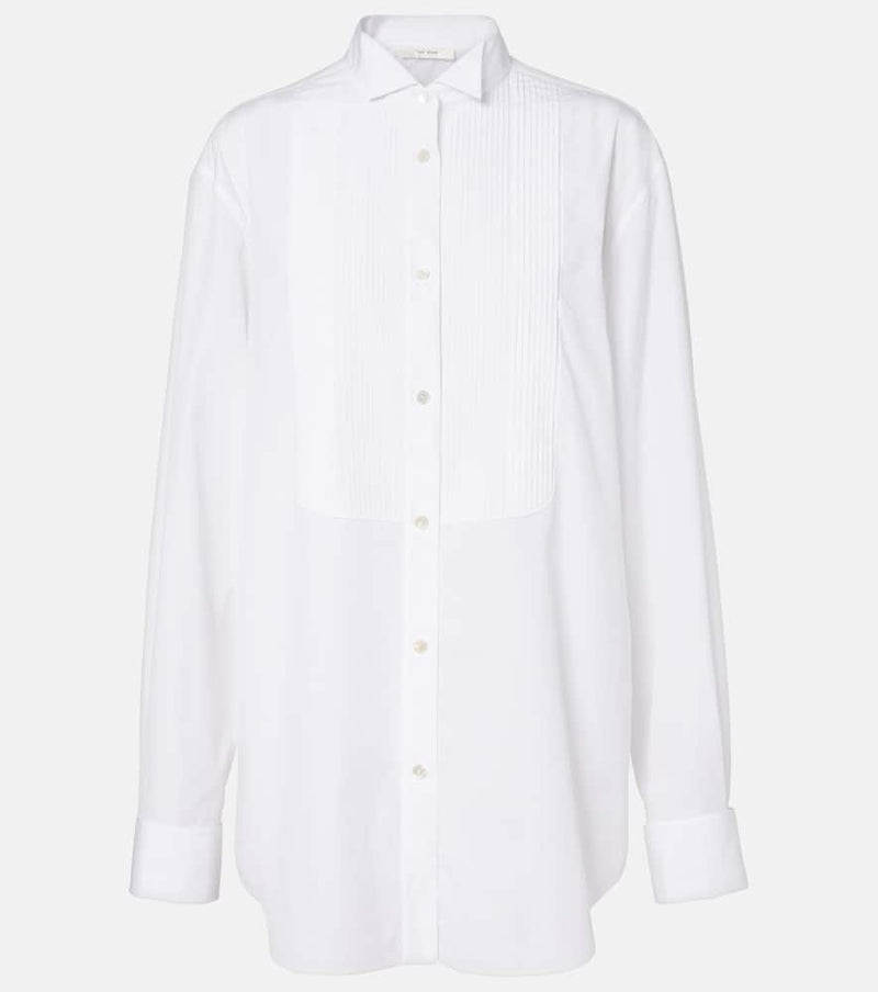 The Row Erelia tuxedo cotton poplin shirt