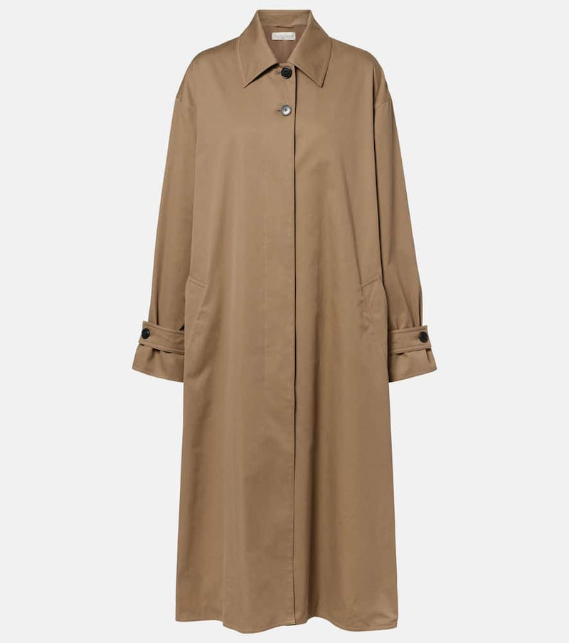 The Row Lolana cotton gabardine coat