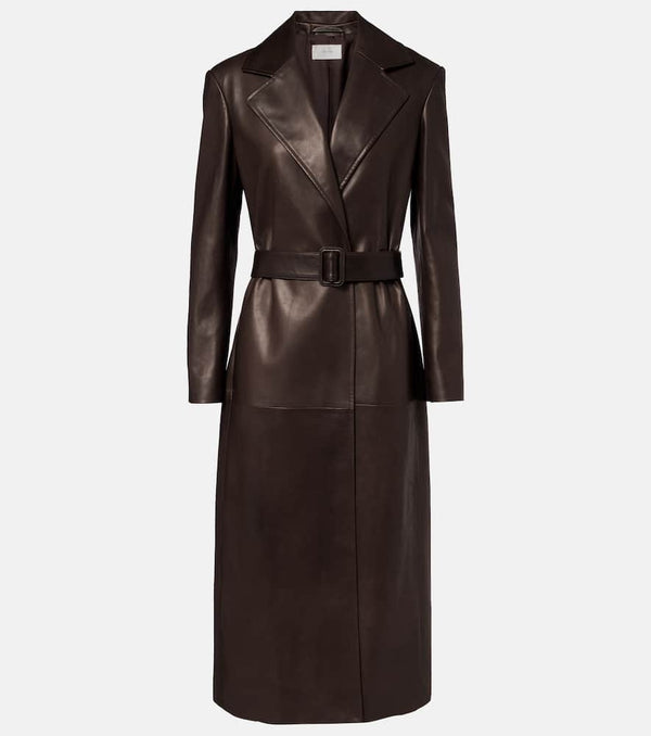 The Row Raisa leather coat