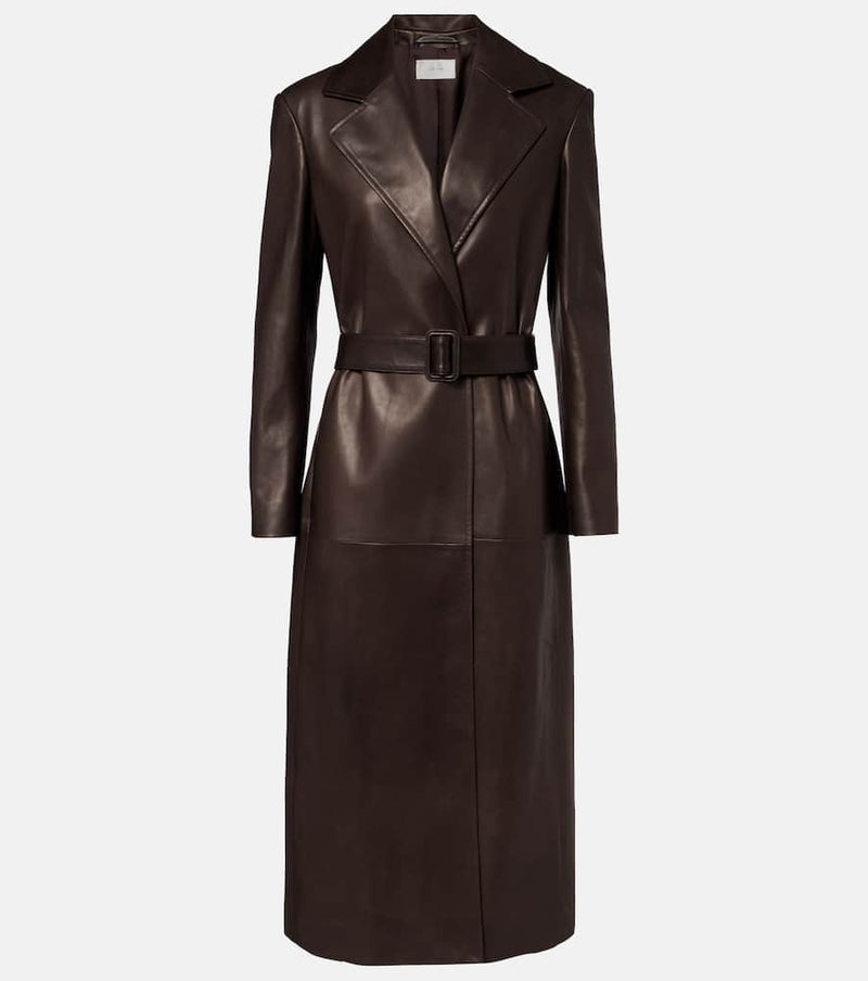 The Row Raisa leather coat