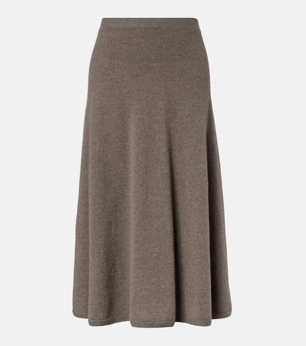 The Row Masini cashmere midi skirt