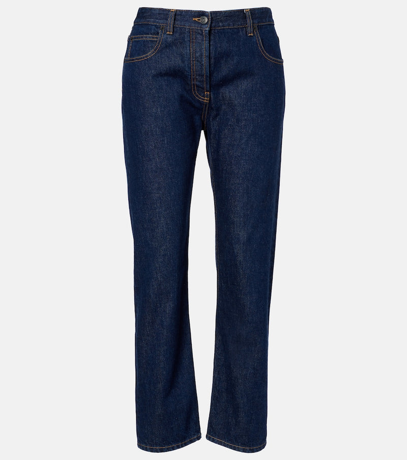 The Row Riaco mid-rise straight jeans