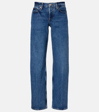 Agolde Low-Rise Straight Jeans Blue