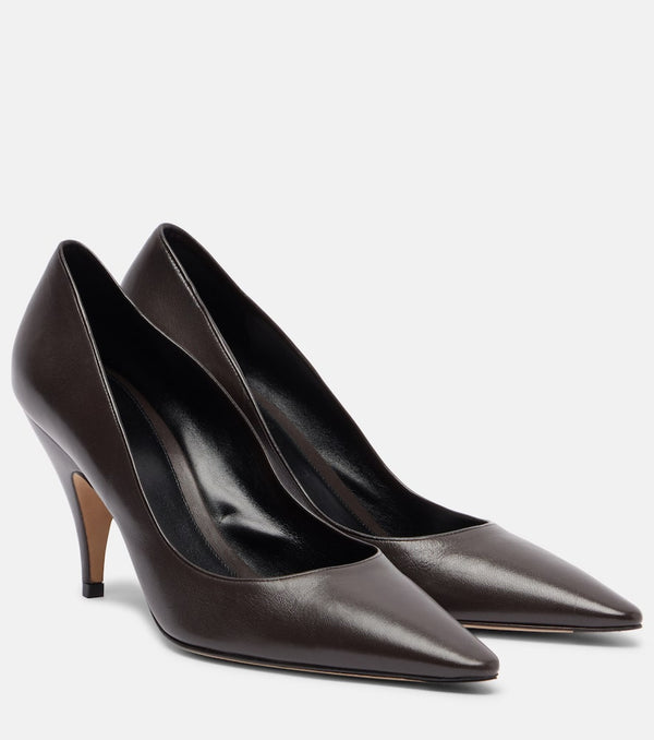The Row Liisa 80 leather pumps