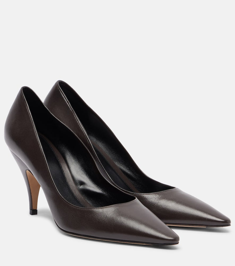 The Row Liisa 80 leather pumps