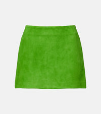 Staud Crest suede miniskirt