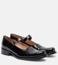 The Row Kai leather Mary Jane flats
