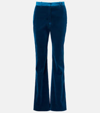 Rabanne Cotton-blend velvet flared pants