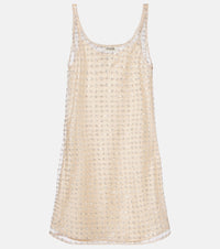 Staud Aurielle sequined tulle minidress