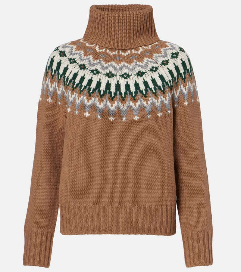 Bogner Ingrid jacquard cashmere turtleneck sweater