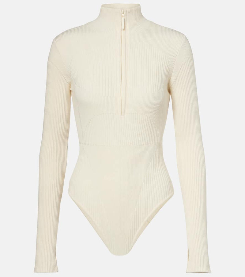 Cordova Butte ribbed-knit wool-blend bodysuit