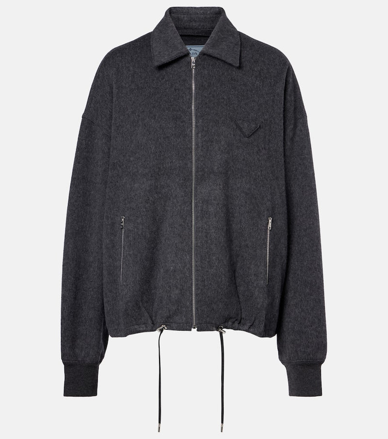 Prada Wool and cashmere blouson jacket