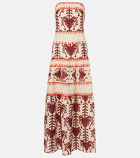 Johanna Ortiz Printed linen maxi dress