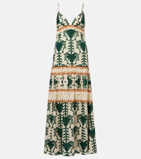 Johanna Ortiz Printed cotton poplin maxi dress