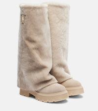 Bogner Turin shearling and suede boots