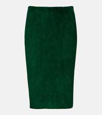Stouls Gilda suede pencil skirt