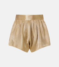 Alaia High-rise mesh shorts