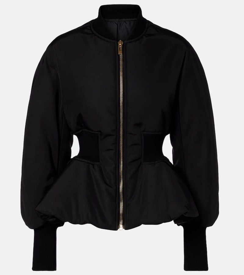 Alaia Peplum bomber jacket