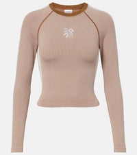Loewe x On ribbed-knit striped top