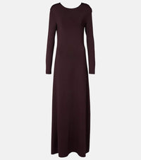 Bottega Veneta Open-back compact knit maxi dress
