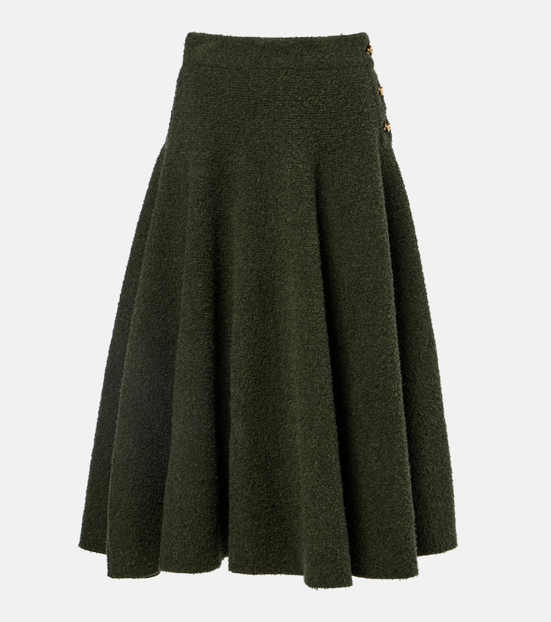 Bottega Veneta Knot boucle midi skirt