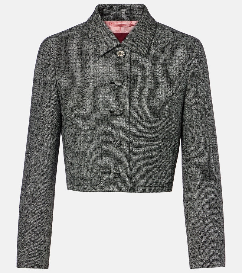 Gucci Cropped wool jacket