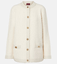 Gucci Wool-blend lame boucle cardigan