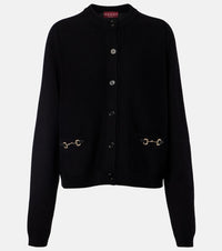 Gucci Horsebit wool and cashmere cardigan