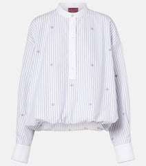 Gucci Interlocking G pinstripe cotton shirt