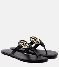 Tory Burch Metal Miller leather thong sandals