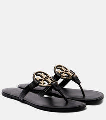Tory Burch Metal Miller leather thong sandals