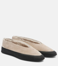 Le Monde Beryl Apres Ski shearling-lined suede flats