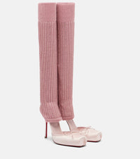 Christian Louboutin Cassia 100 satin pumps